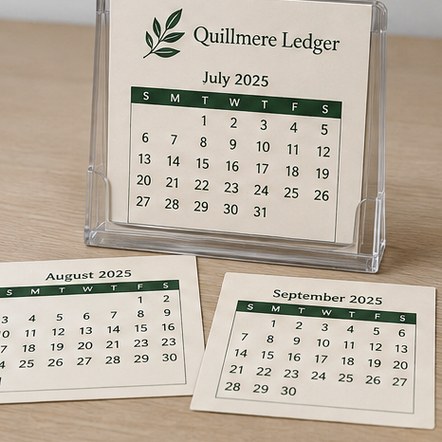 Acrylic & Refillable Desk Calendar Stands