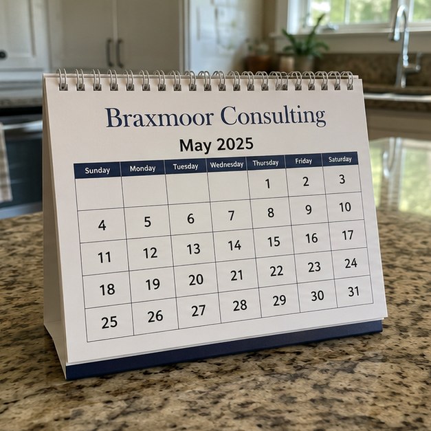 Custom desk calendars — customer photo