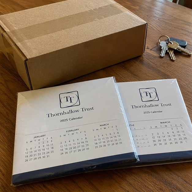 Personalized desk calendars — customer photo